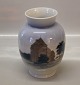B&G Porcelain 4949 RC Vase with Danish Castle 17.5 cm 
