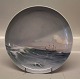 B&G Porcelain B&G 357-25 7698 Marine plate sailship in stormy sea 24.5 cm Signe 
? HK Harry Kluge
