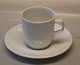 Bernadotte B&G White form 674 102 Coffee Cup 7 x 6.7 cm  and saucer 14 cm 1.25 
dl (305)