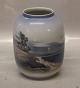 140-2-94 Lyngby Vase Seashape Scenery 16.5 cm Lyngby Porcelain
