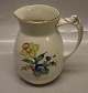 084 Large milk pitcher 17 cm 1 l (443) B&G Saxon Flower Creme porcelain
