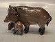 441 RC Pig with young 8.5 x 13 cm Chinese Zodiac figurine Year of the pig 2009 
Royal Copenhagen
