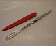 Papirkniv 23.5 cm med rødt etui	 Ascot Sterling Sølv Bestik
