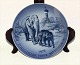 RC 1976 Zoo plate elephant with young 7" Zoologisk Have København 1976 Royal 
Copenhagen