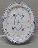 Blue Fluted Danish Porcelain half lace 534 Platter