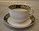 081 Tea cup 6.5 x 10 cm + handle 082 saucer 15 cm (1737082) Royal Copenhagen 
Faience Blue Pheasant Chr. Joachim Aluminia