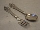 H. C. Andersen Children set silver - fork and spoon ca 16 cm