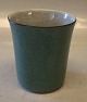 457-3613 RC Green Vase with grey and gold 10.5 x 9.5 cm Craquelé, Royal Copenhagen  (Crackelure)