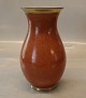212-2782 RC Vase 18 cm red, grey & gold Craquelé, Royal Copenhagen  (Crackelure)