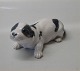 Royal Copenhagen figurine 
1204 RC Basset puppy Designed by Peter Herold pre-1910 - Grey version
