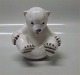 B&G 2536 Polar bear cub sitting up MA 10.5 cm (Royal Copenhagen 0536)
