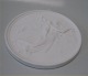 B&G 4001 "Dagen" Efter Thorvaldsen Relief Rome 1815 Biskuit Platte 14.5 cm
 - små vægrelieffer eller plaketter 14,5 cm